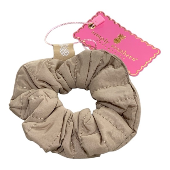 Simply Southern “The Puff” Tan Scrunchie - Picture 1 of 2